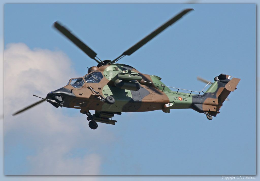 Eurocopter EC665 Tigre de las Fuerzas Aeromóviles del Ejercito de Tierra (FAMET).
