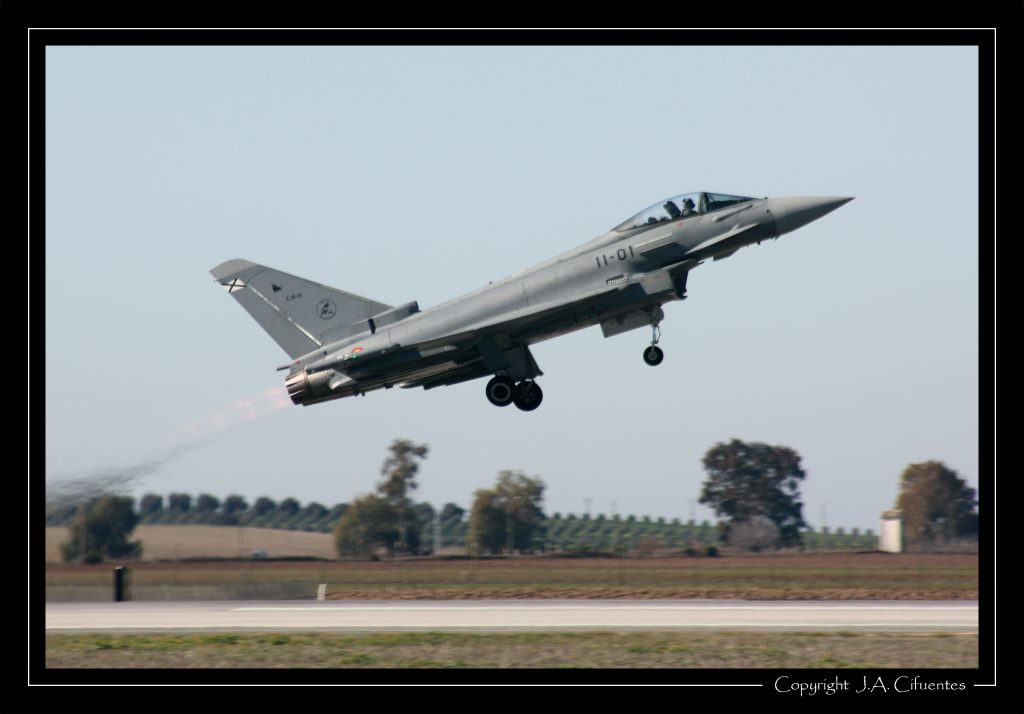 Eurofighter "Typhoon" del Ala 11 del Ejercito del Aire.
