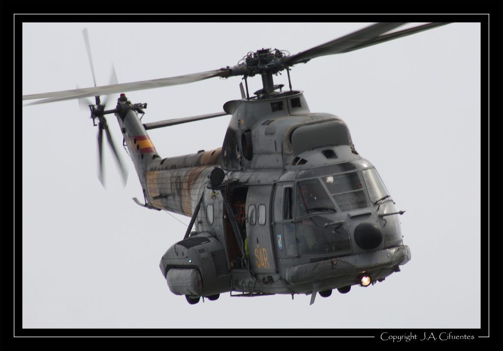 Eurocopter SA.332 Super Puma del Ejercito del Aire.