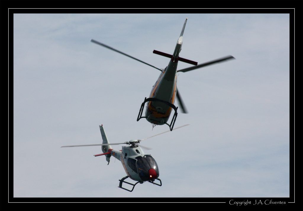 Eurocopter EC120-B Colibri de la Patrulla Aspa del Ejercito del Aire.