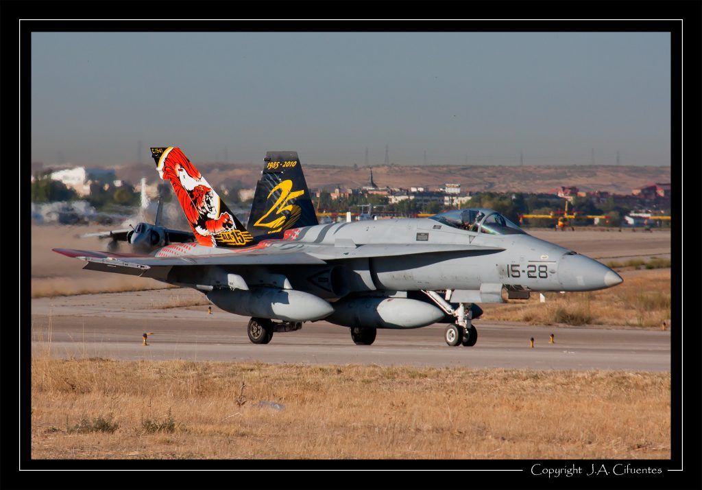 McDonnel Douglas F-18 "Hornet" del Ejercito del Aire.
