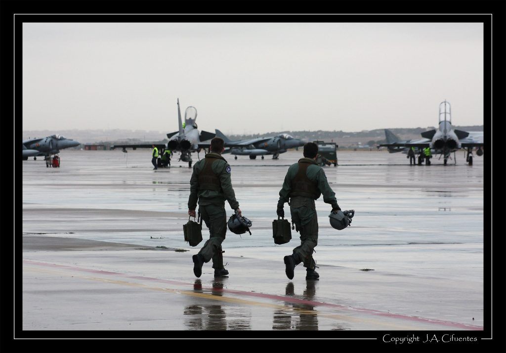 Pilotos del Ejército del Aire.