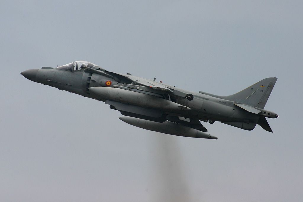 Harrier II Plus de la Novena Escuadrilla de la Armada