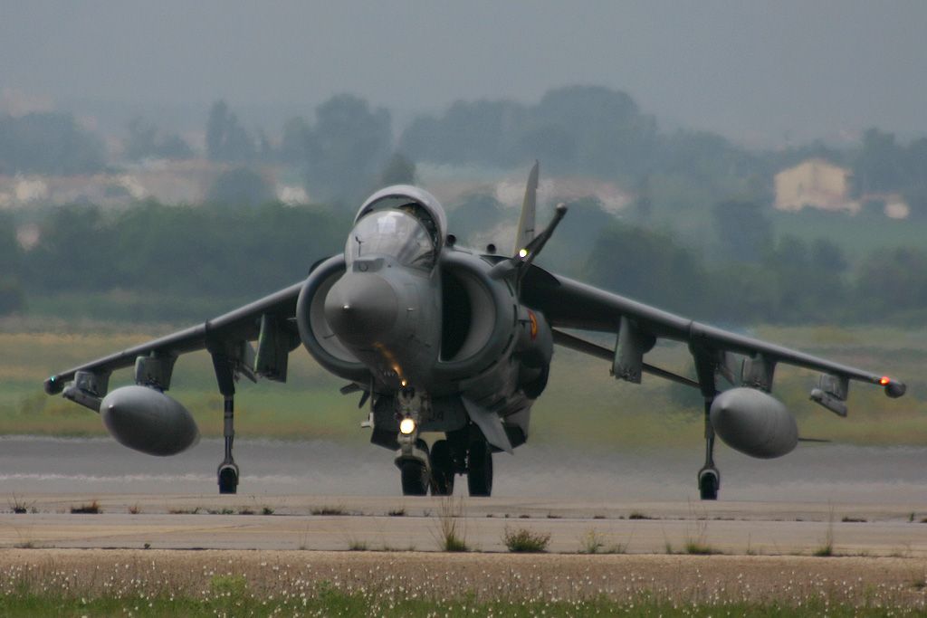 Harrier II Plus de la Novena Escuadrilla de la Armada