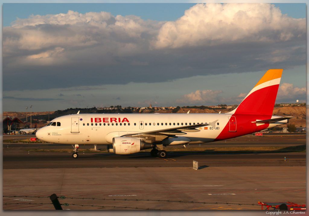 Airbus A319-111 (EC-JEI) de Iberia.