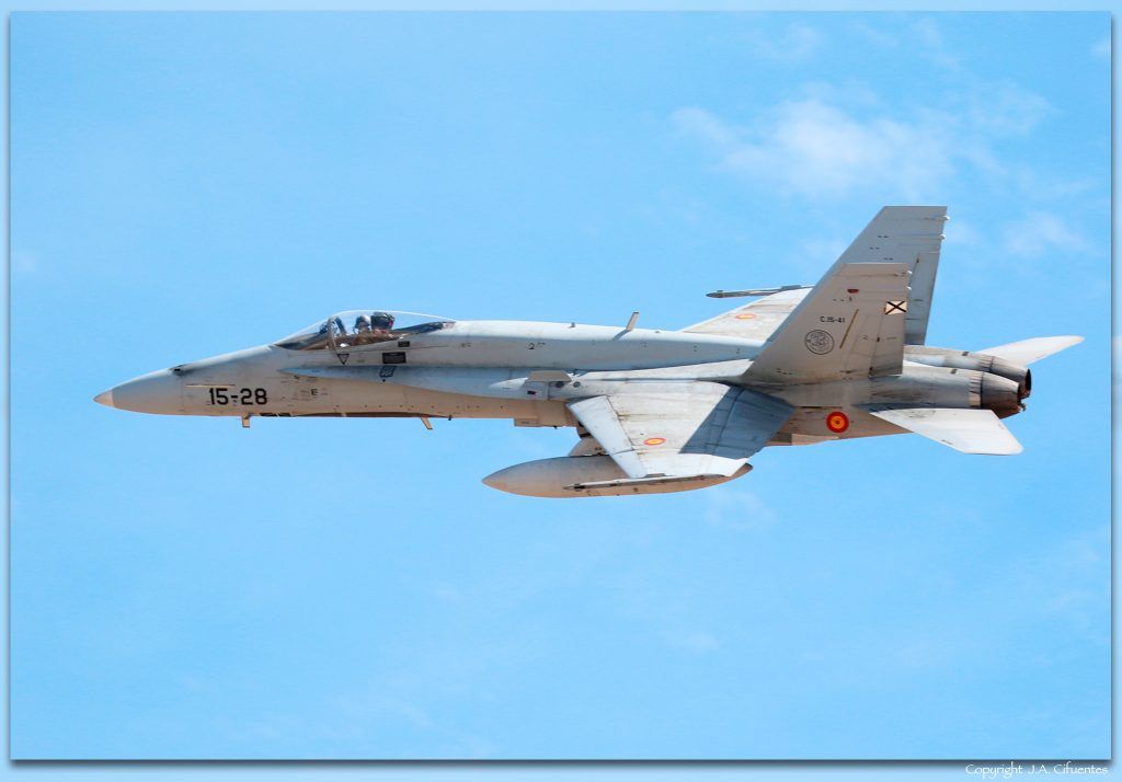 EF-18 Hornet del Ala 15 del Ejército del Aire.