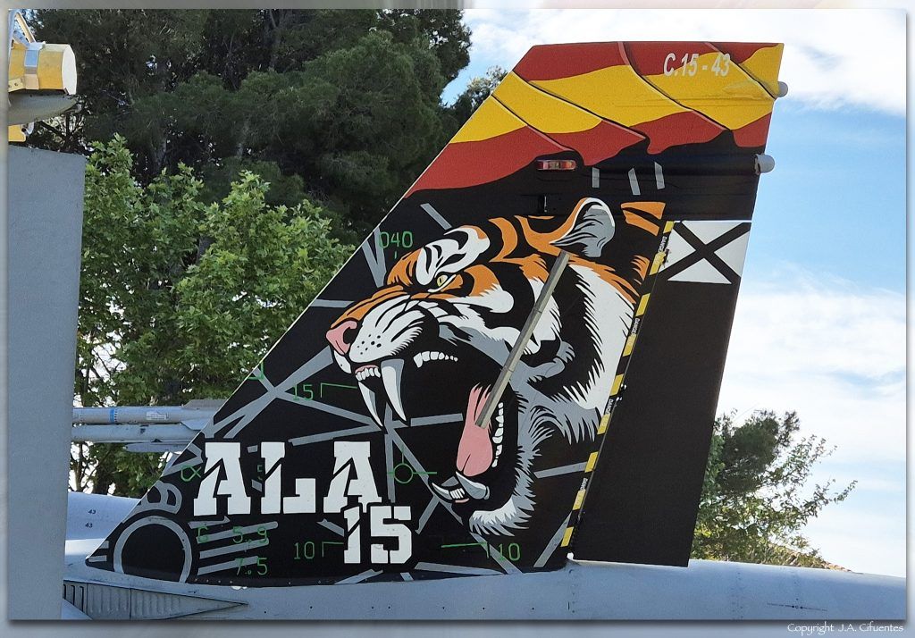 McDonnell Douglas C.15-43, EF-18 Hornet del Ala 15 del Ejército del Aire.