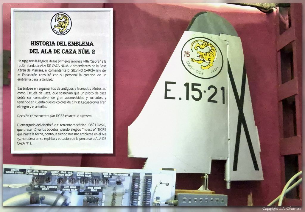 Historia del emblema del Ala de Caza número 2 y, actualmente, del Ala 15.