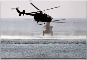 Boeing CH-47D Chinook y MBB Bö-105 de las FAMET.