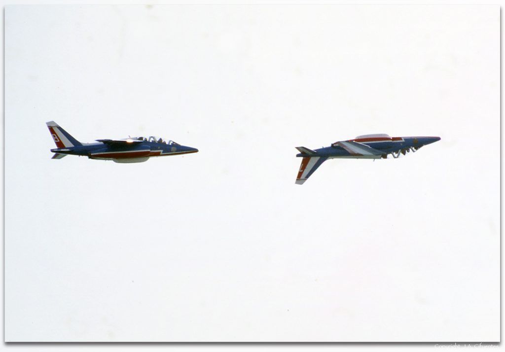 Dassault-Breguet/Dornier Alpha Jet de la «Patrouille de France» de l’Armée de l’Air.