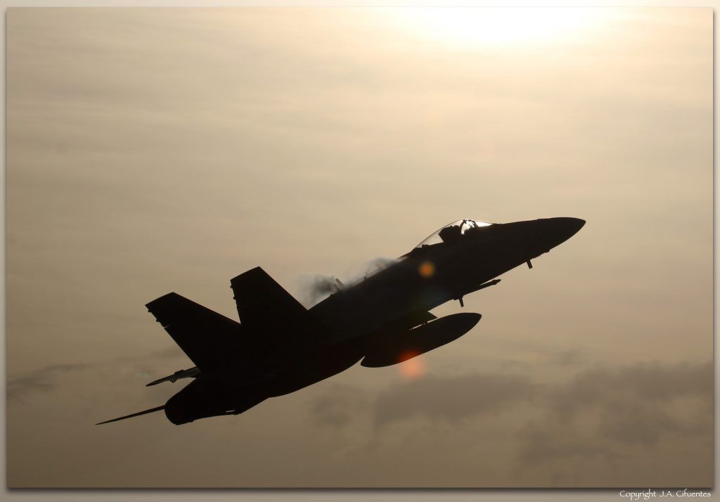 McDonnell Douglas EF-18A+ del Ala 15 del Ejército del Aire y del Espacio.