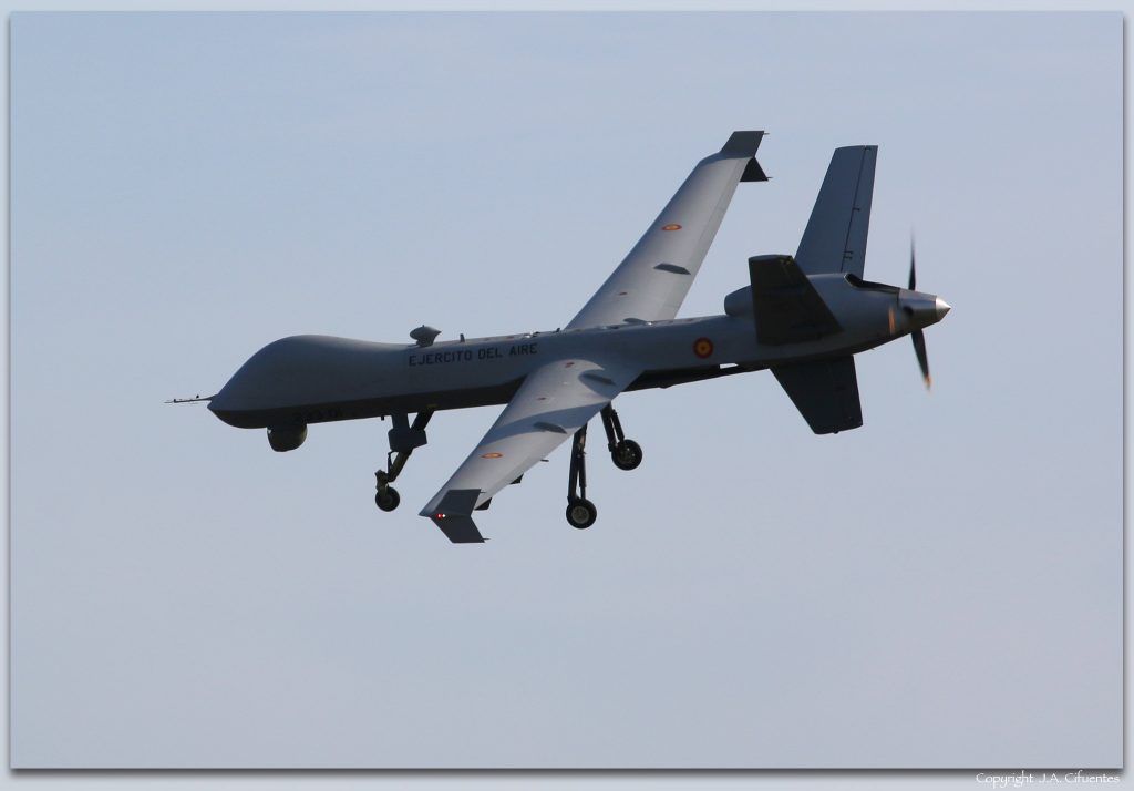 MQ-9 Predator B del Ala 23 del Ejército del Aire y del Espacio.